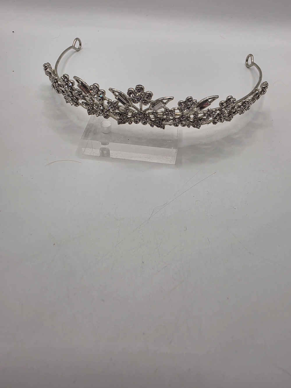 Swarovski Silver Crystal Butterfly Floral Vine Crown Headband Tiara Hair Piece